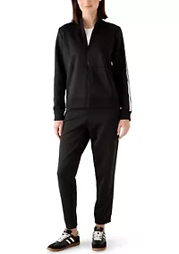 Women's Front Zip Logo Tape Jacket