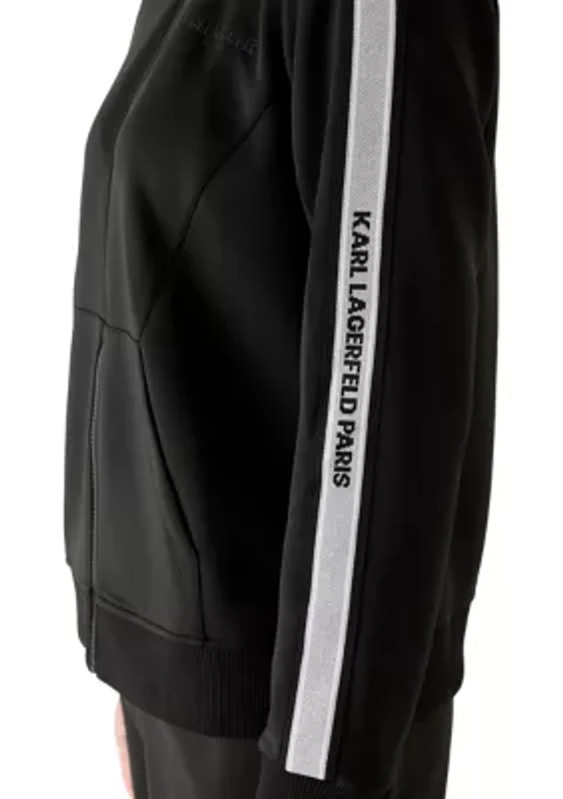 Women's Front Zip Logo Tape Jacket