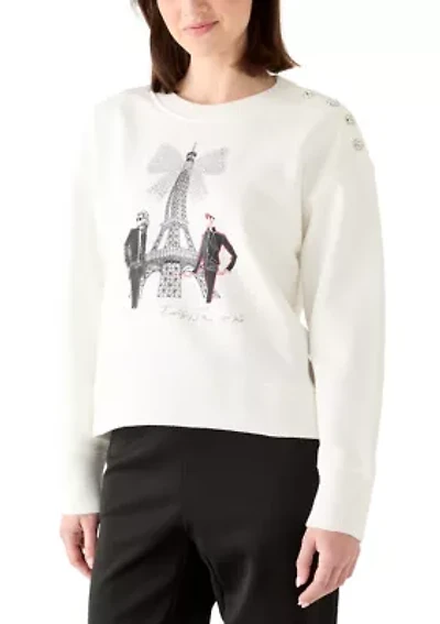 Women's Eiffel Tower Sweatshirt