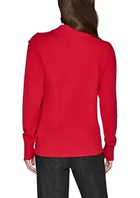 Women's Logo Mock Neck Sweater