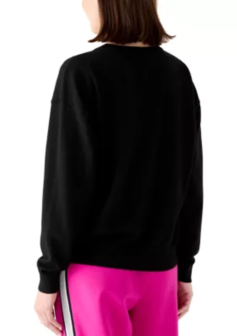 Women's Patch Crew Neck Sweater