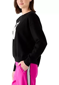 Women's Patch Crew Neck Sweater