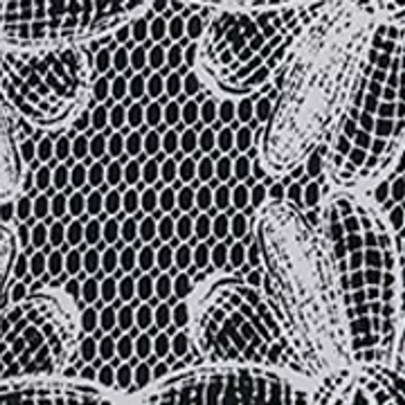 Women's Short Sleeve Lace Print Blouse