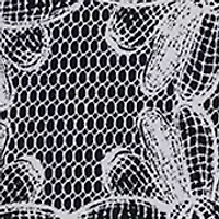 Women's Short Sleeve Lace Print Blouse