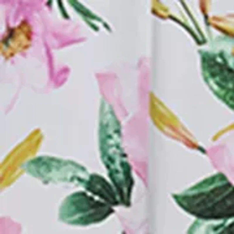 Women's Short Sleeve V-Neck Floral Dress