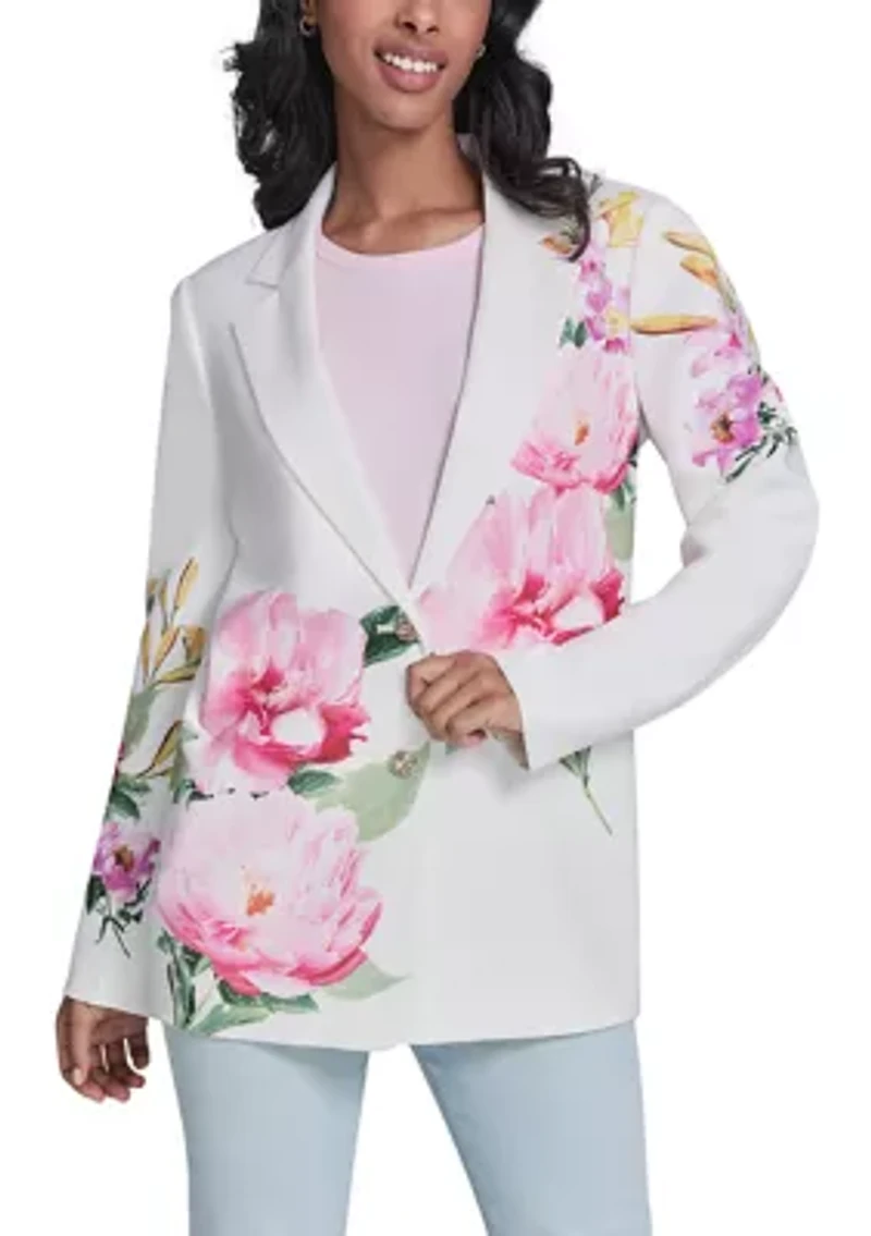 Women's Floral Blazer