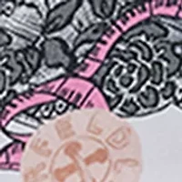 Women's Short Sleeve Mix Media Top