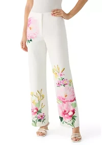 Women's Floral Flare Pants