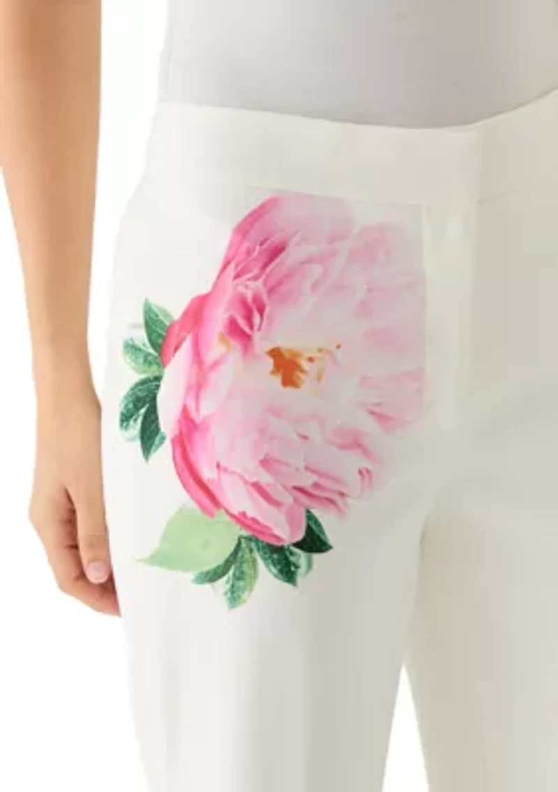 Women's Floral Flare Pants