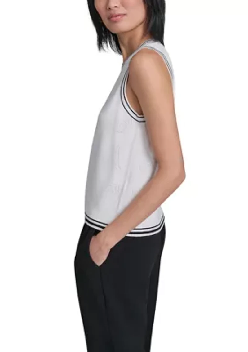 Women's Sleeveless Crew Neck Sweater