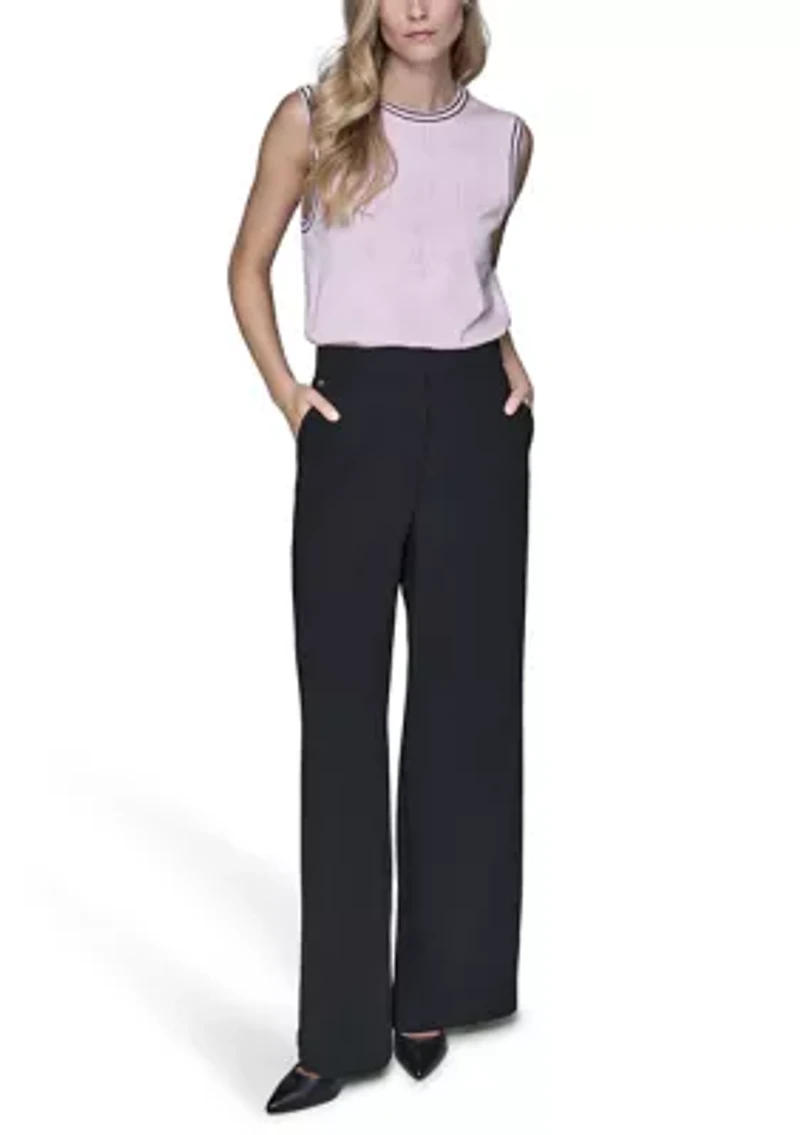 Women's Sleeveless Crew Neck Sweater