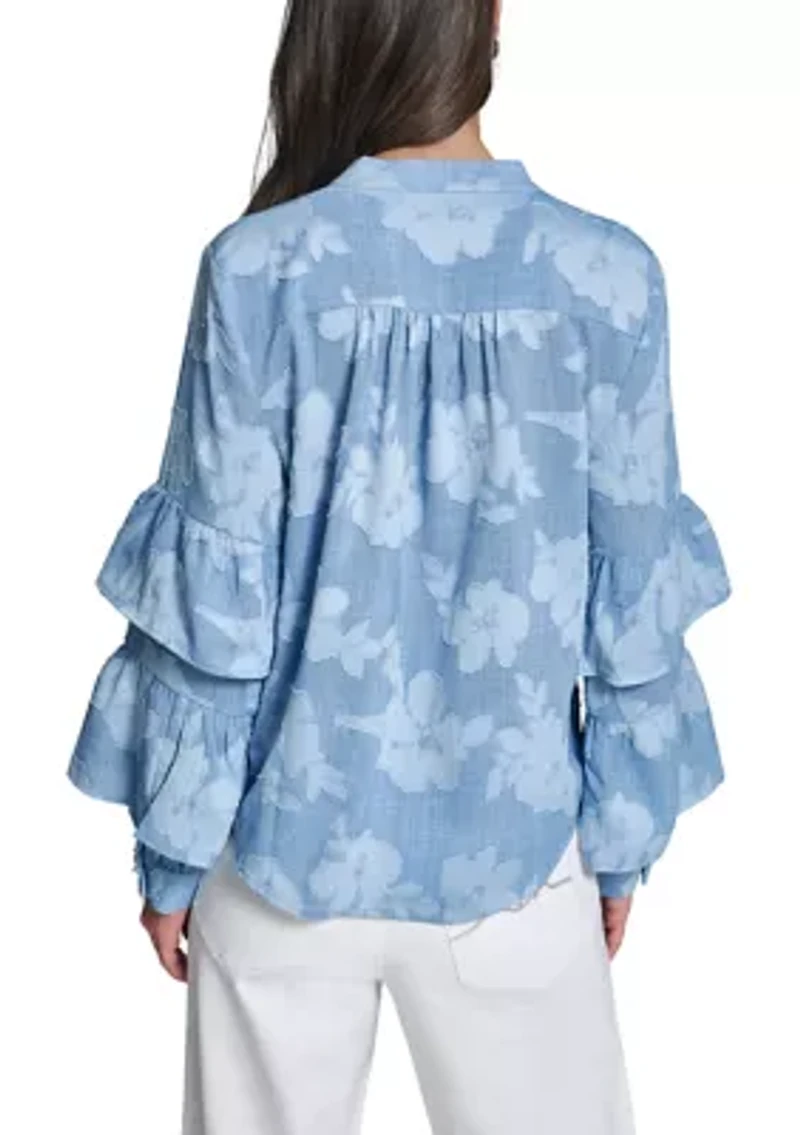 Women's Burnout Blouse