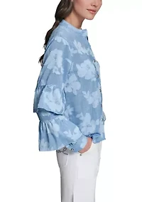 Women's Burnout Blouse
