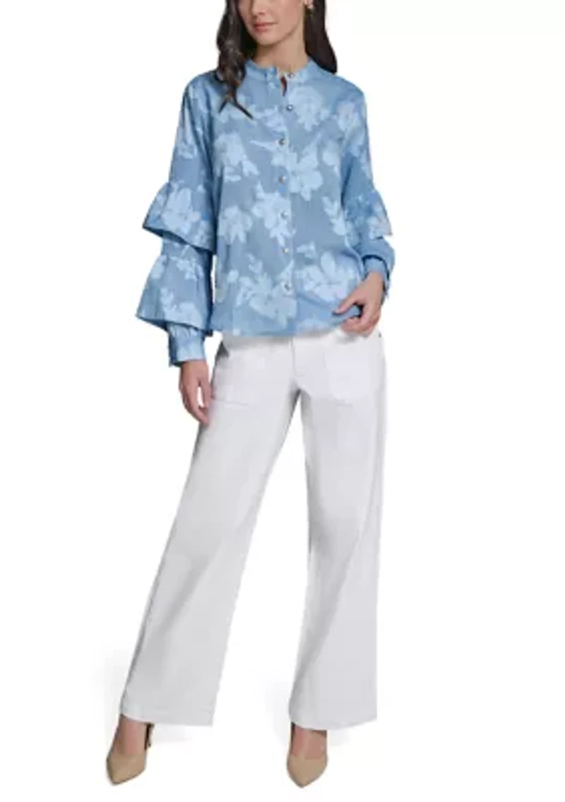 Women's Burnout Blouse