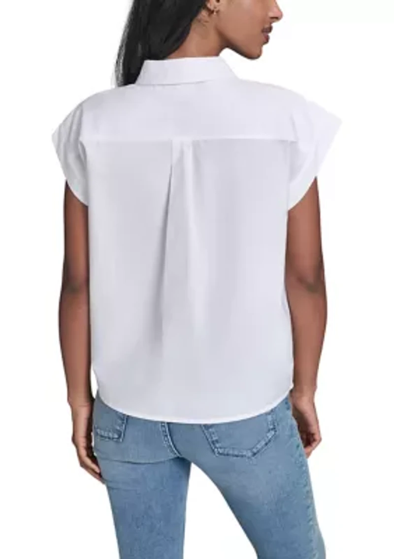 Women's Short Sleeve Printed Shirt