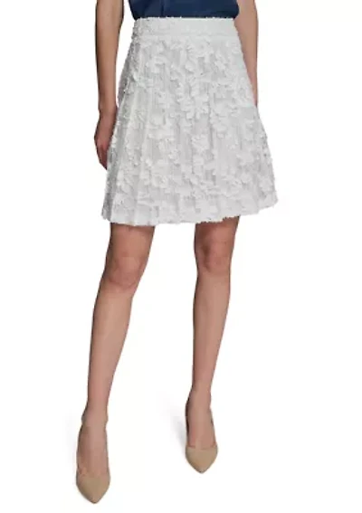 Women's Lace Pleated Short Skirt