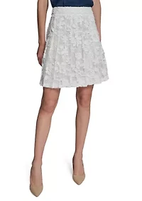Women's Lace Pleated Short Skirt