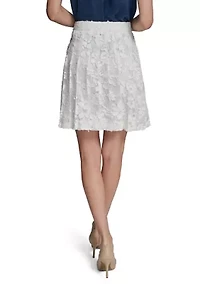 Women's Lace Pleated Short Skirt