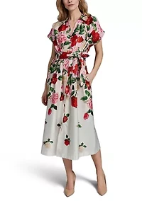 Women's Floral Shirtdress