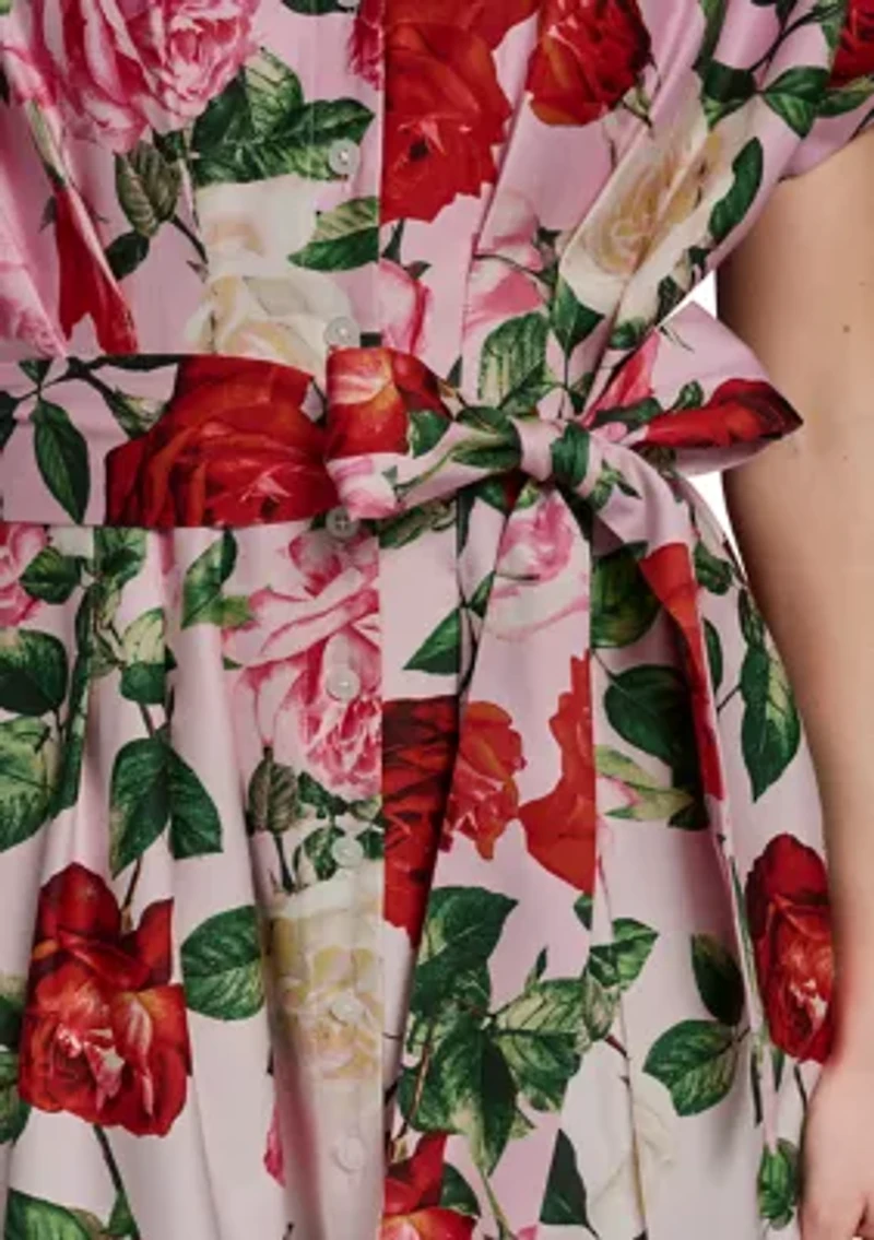 Women's Floral Shirtdress