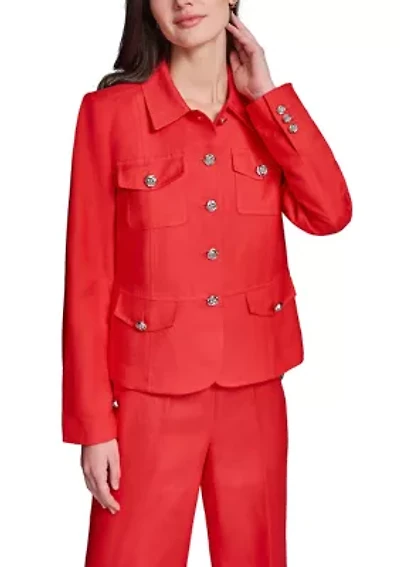 Women's Utility Linen Jacket