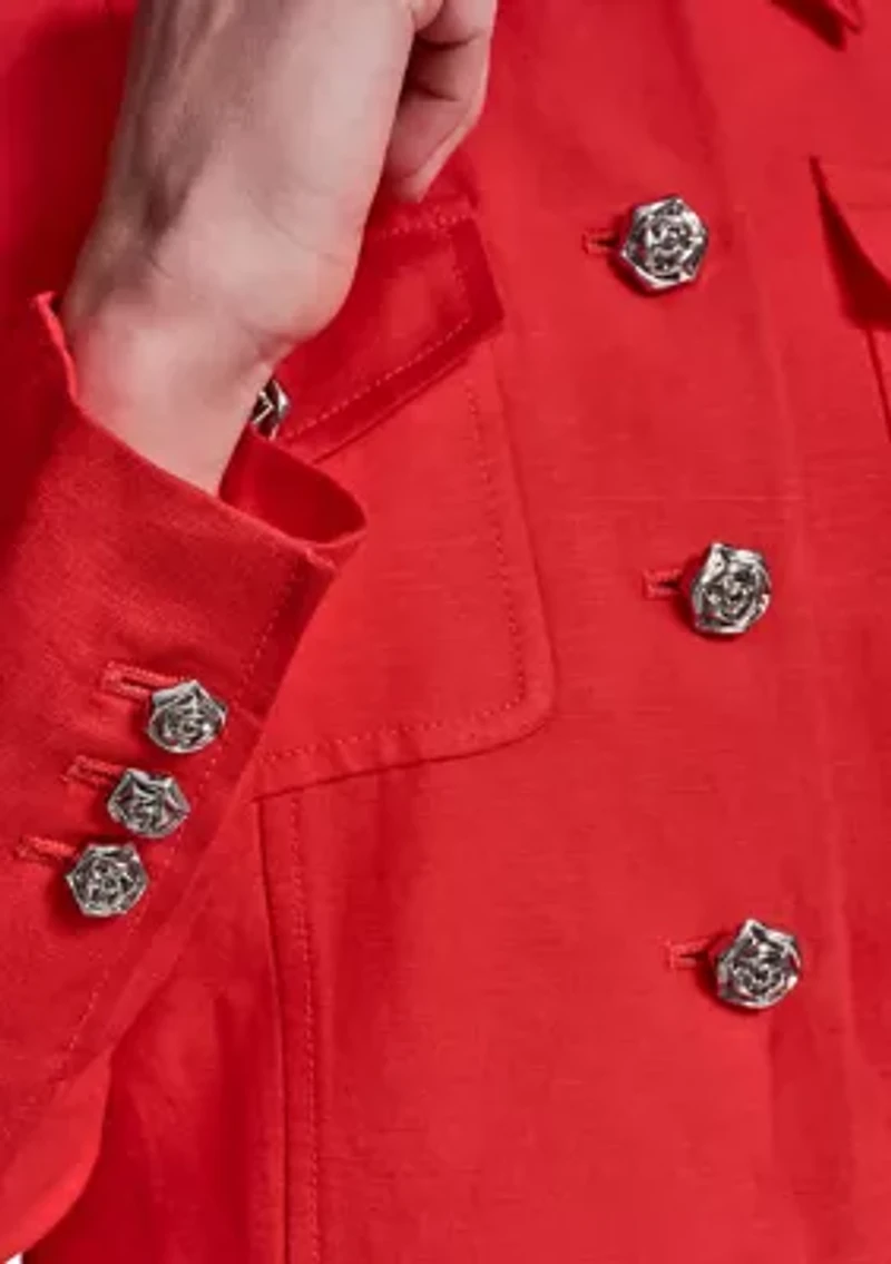 Women's Utility Linen Jacket