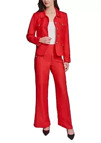 Women's Utility Linen Jacket