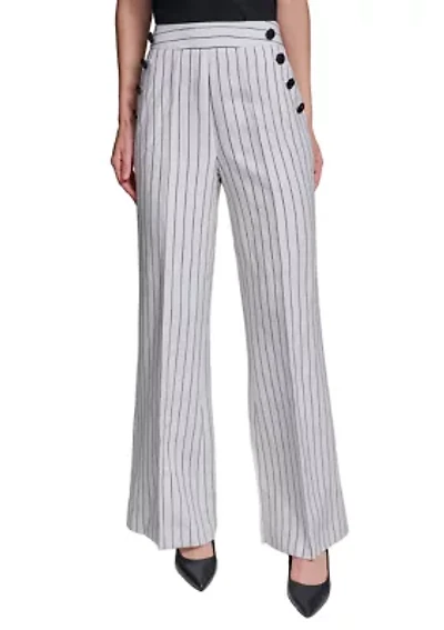 Women's Wide Leg Striped Sailor Pants