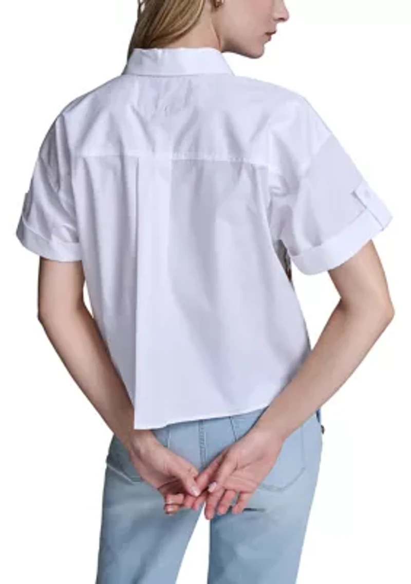 Women's Short Sleeve Printed Shirt