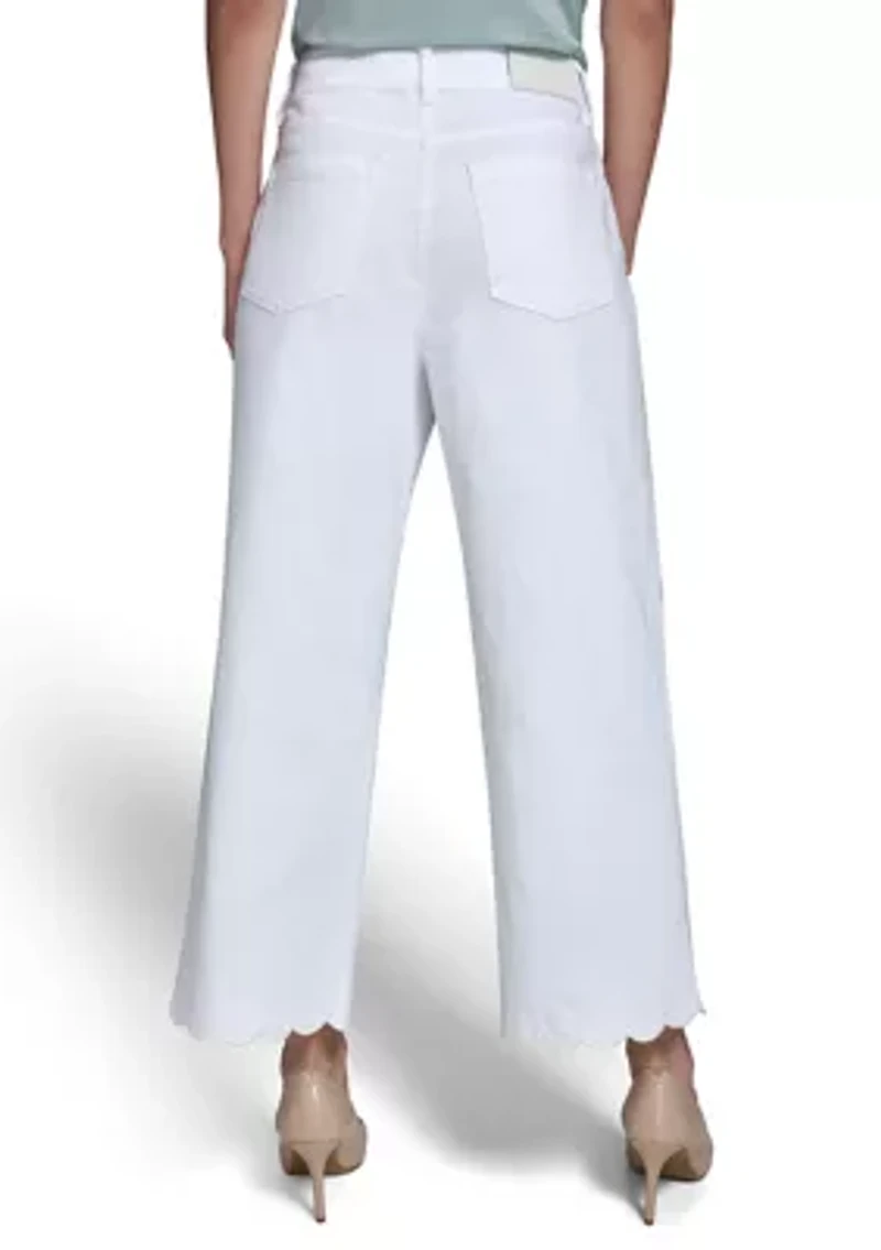 Women's Scallop Hem Pants
