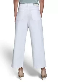 Women's Scallop Hem Pants