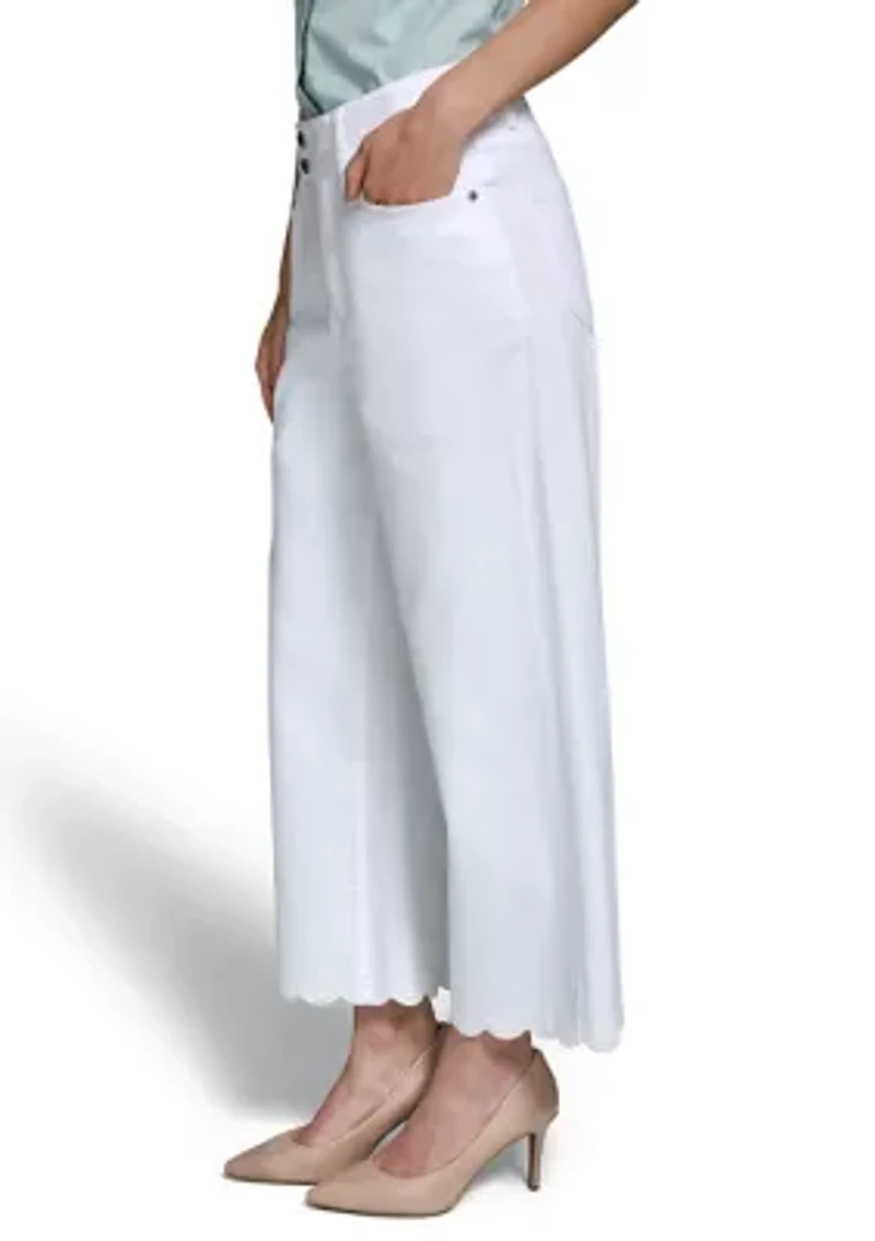 Women's Scallop Hem Pants