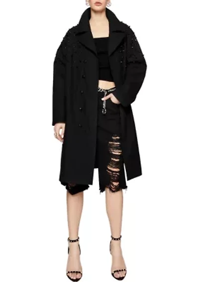 Women's Bowie Studded Trench Coat
