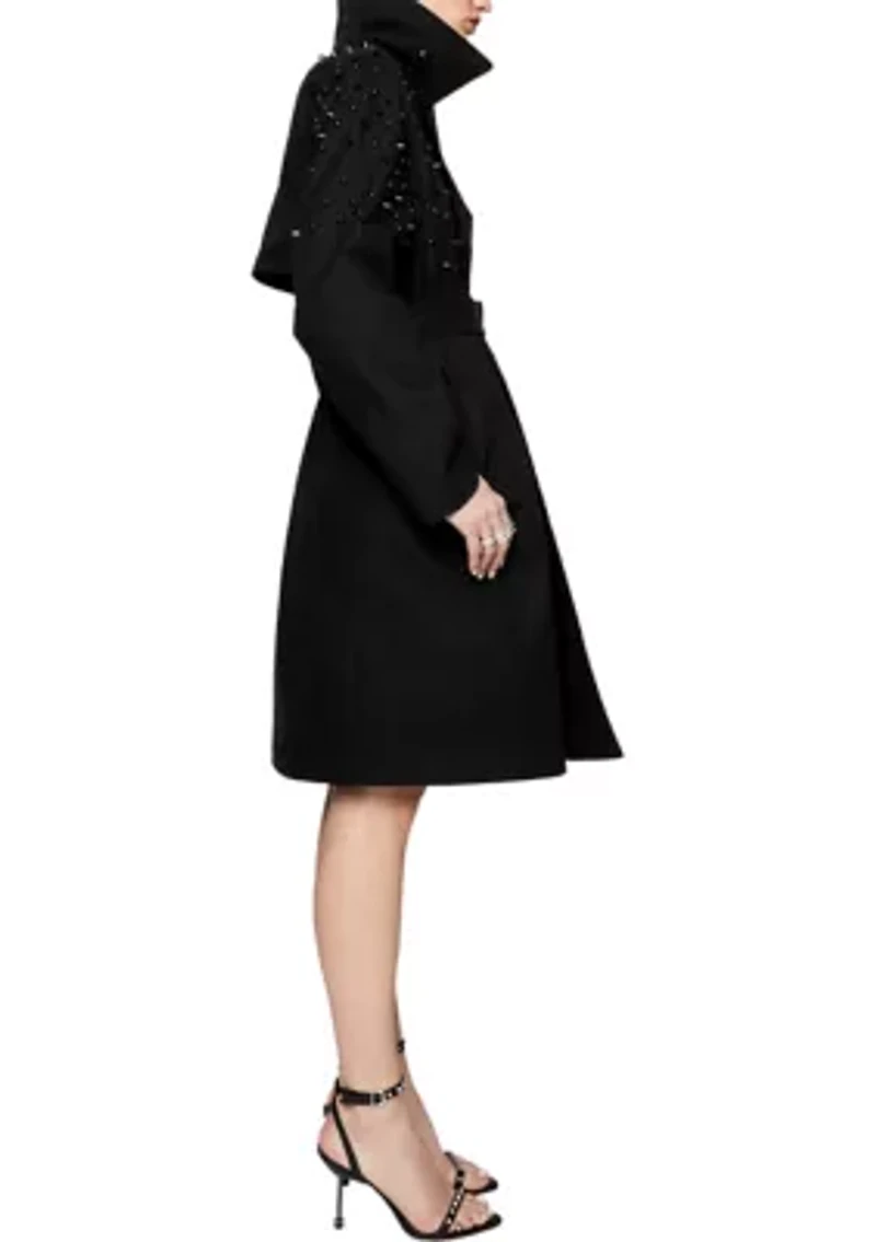 Women's Bowie Studded Trench Coat