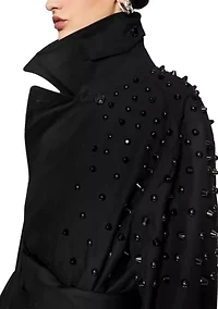 Women's Bowie Studded Trench Coat