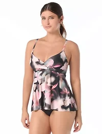 Coco Contours Diamond Wrap Bra Sized Underwire Tankini Top