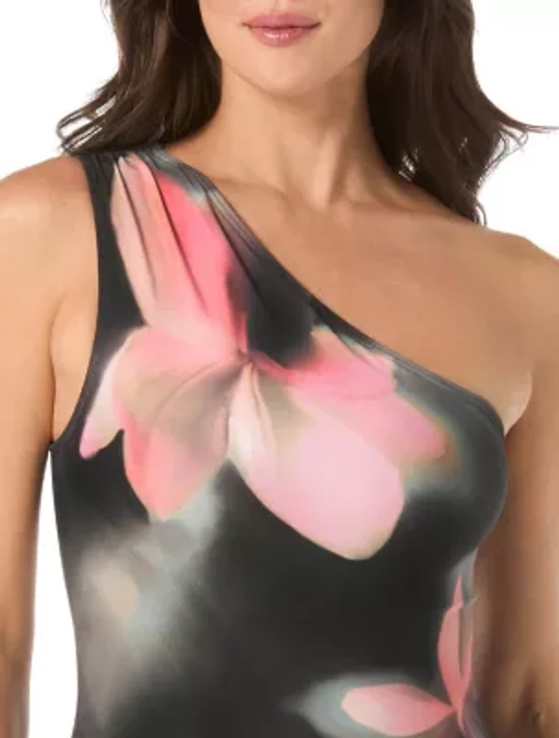 Coco Contours Genesis Bra Sized One Shoulder Piece Swimsuit