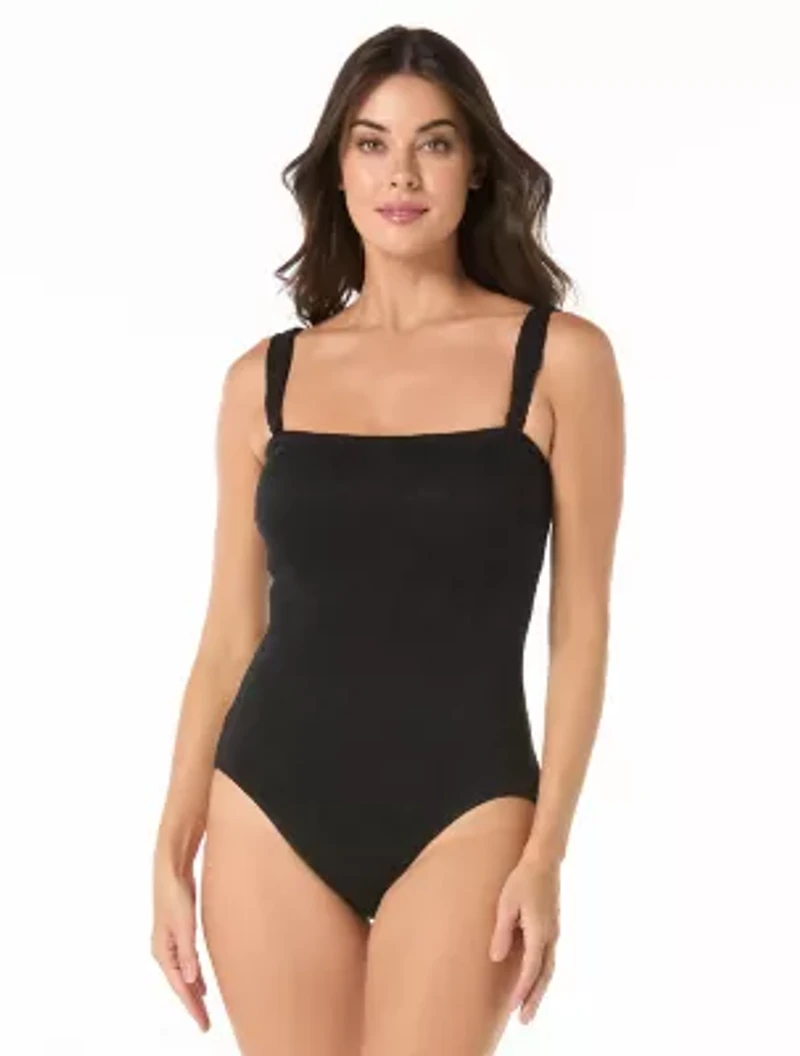 Coco Contours Galena Bra Sized Bandeau One Piece Swimsuit