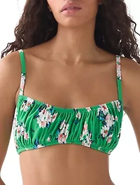 Shirred Bralette Top