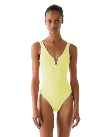Kate Spade Bandeau V-Wire One Piece Swimsuit