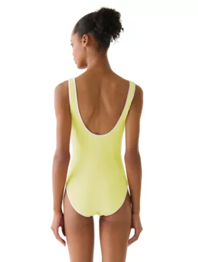 Kate Spade Bandeau V-Wire One Piece Swimsuit