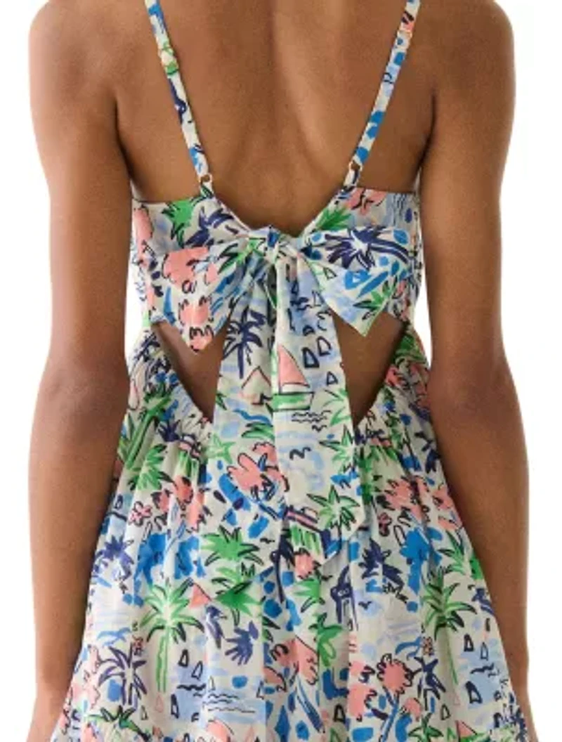 kate spade new york Bow Tie Back Cover Up Dress