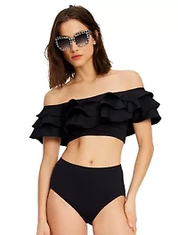 kate spade new york Ruffle Bikini Top