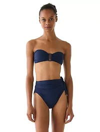 Kate Spade Bandeau Ring Front Bikini Top