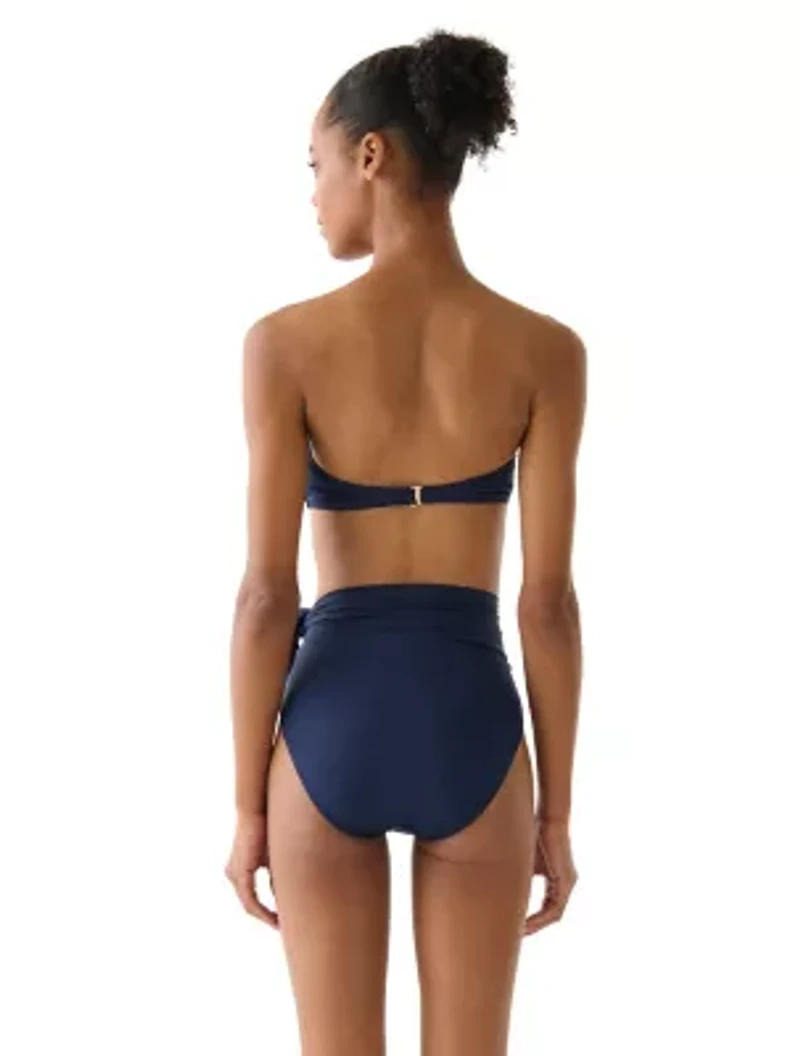 Kate Spade Bandeau Ring Front Bikini Top