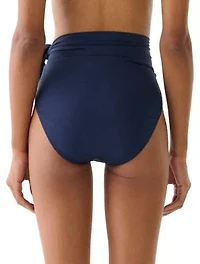 Kate Spade Convertible High Waist Side Tie Bikini Bottom