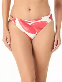 Carmen Marc Valvo High Cut Side Ring Bikini Bottom