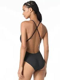 Michael Kors Cross Back One Piece Swimsuit