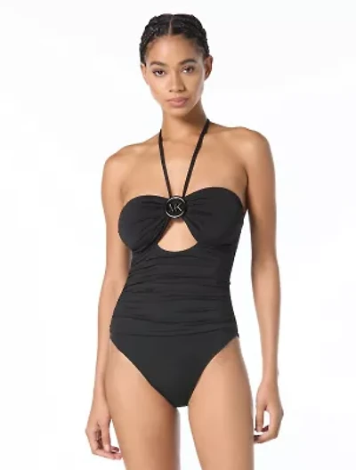 Michael Kors Bandeau One Piece Swimsuit
