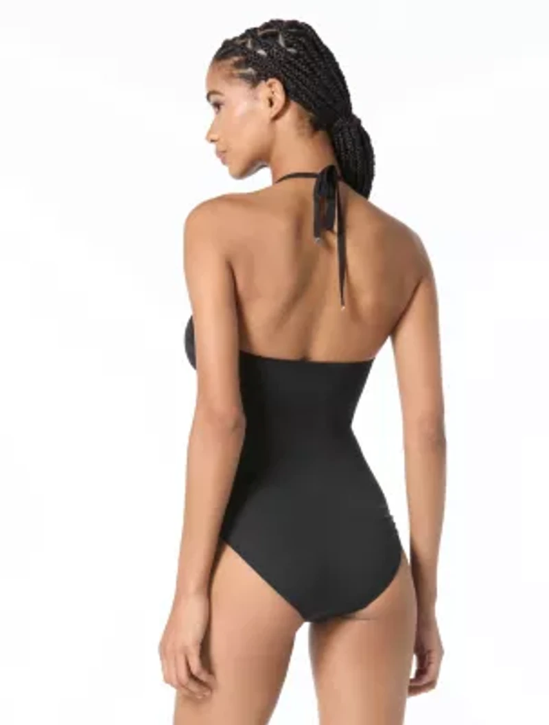 Michael Kors Bandeau One Piece Swimsuit